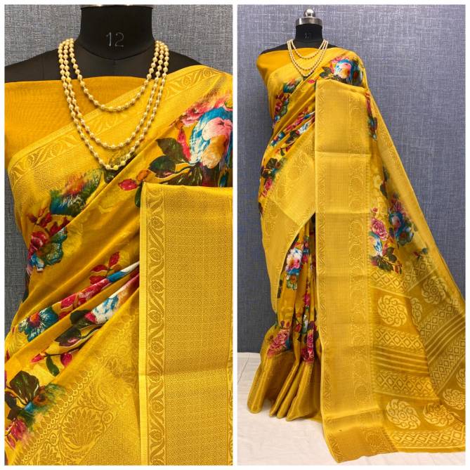 Kanchi Chanderi 4 Fancy Latest Regular Wear Silk Saree Collection